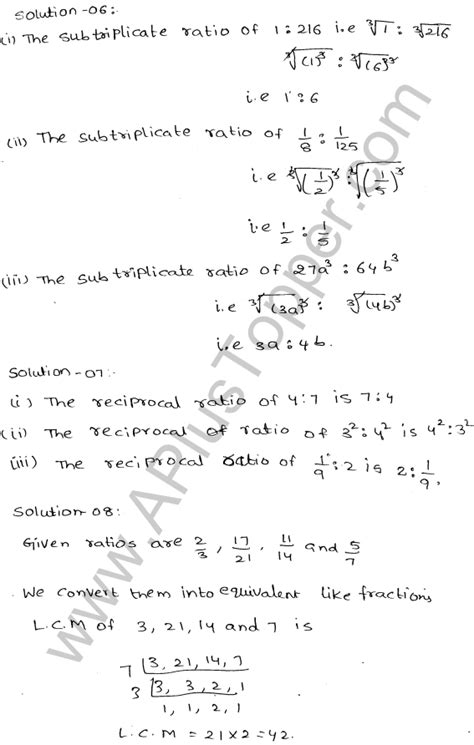 Ratios And Proportions Class Icse Ml Aggarwal Cbse Library