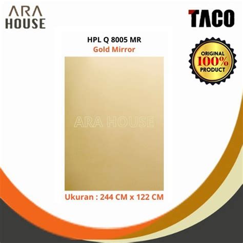 Jual Taco Hpl Ultimate Pattern Gold Mirror Q Mr Kaca Emas Kota