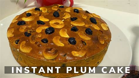 Instant Plum Cake 👌 Flat Cake Top Tips No Soaking No Alcohol No Beater