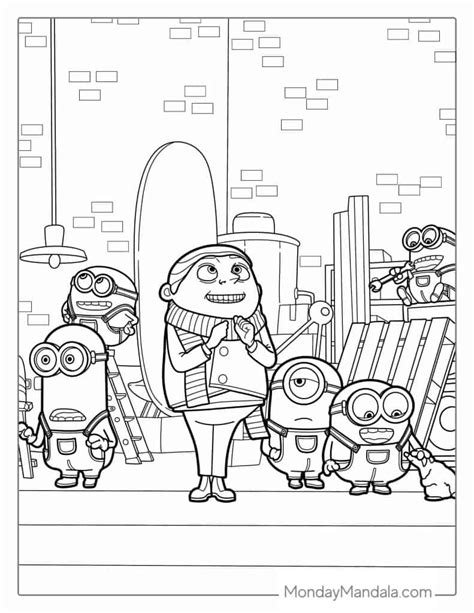 36 Minions The Rise Of Gru Coloring Pages Jordannechilel