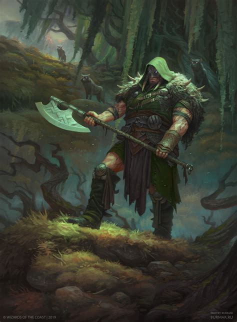 Garruk Cursed Huntsman Dmitry Burmak Mtg Art Character Art