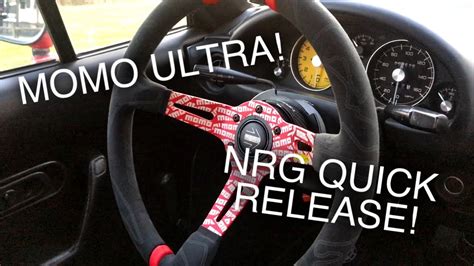 COOLEST QUICK RELEASE STEERING WHEEL ON A MIATA YouTube