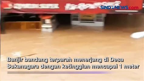 Desa Di Cianjur Diterjang Banjir Bandang Usai Sungai Cibala Meluap