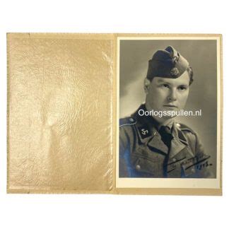 Original WWII Flemish Waffen SS Portrait Photo Oorlogsspullen Nl