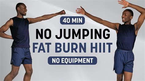 Min No Jumping Fat Burn Hiit Workout Full Body Hiit Sweaty Fun