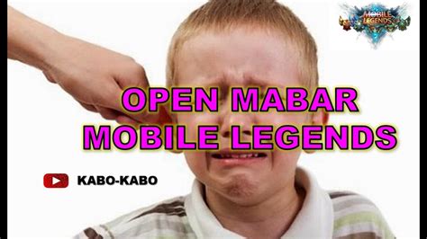 LIVE OPEN MABAR MOBILE LEGENDS JUMAT SORE YouTube