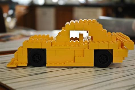 Lego Ideas Blocky Yellow Race Car