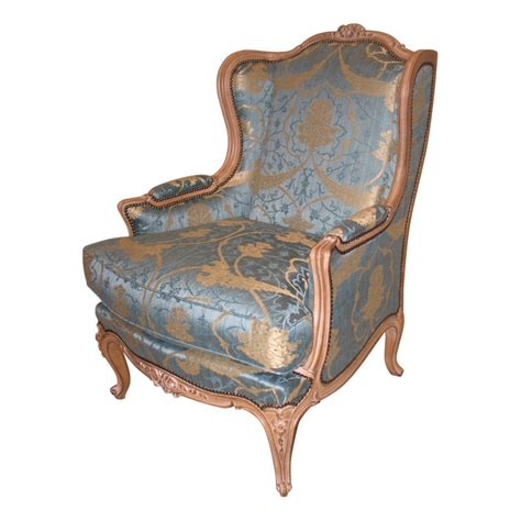 Berg Re Louis Xv En Bois Sculpt Et Peint Beige Recouverte De