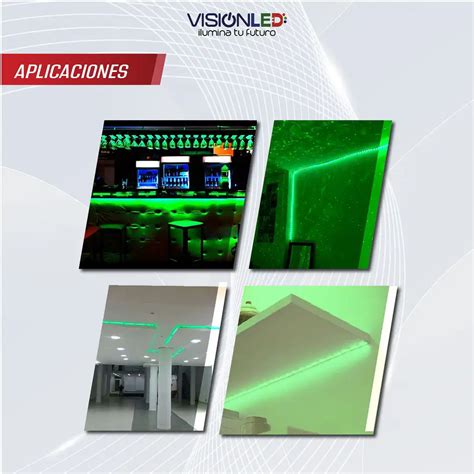 Cinta V Metro Verde Vision Led