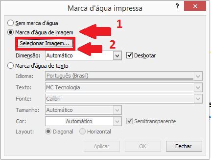 Como Criar Marca D Gua No Word Blog De Inform Tica Cursos