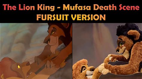 The Lion King - Mufasa Death Scene Fursuit Version - YouTube