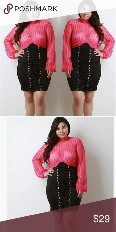 New Plus Size Pink And Black Dress 1x 2x 3x Black And Pink Dress Black Dress Clothes Design