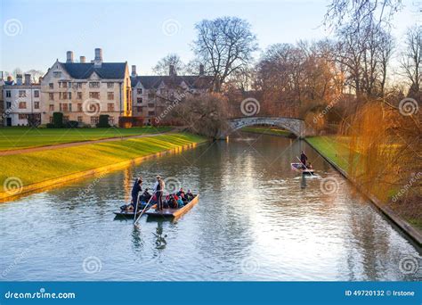 River Cam and Tourist Boat, Cambridge Editorial Photography - Image of ...