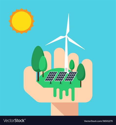 Renewable Energy And Alternative Source Royalty Free Vector