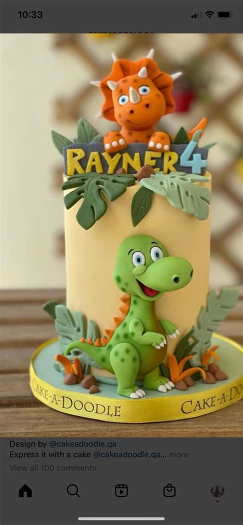 Pin By Maritza Cadillo On Cake Infantil Dinosaur Birthday Cakes