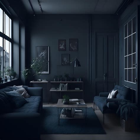 dark living room background pictures