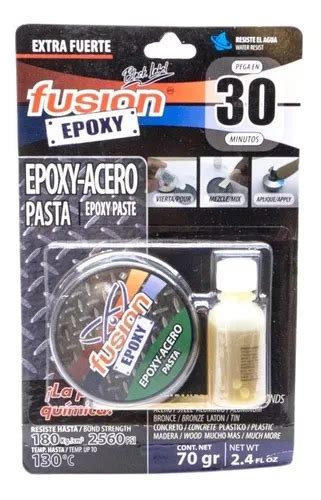 FUSIÓN Adhesivo Epóxico ACERO PASTA PEGA EXTRA FUERTE 30 min Pegamento