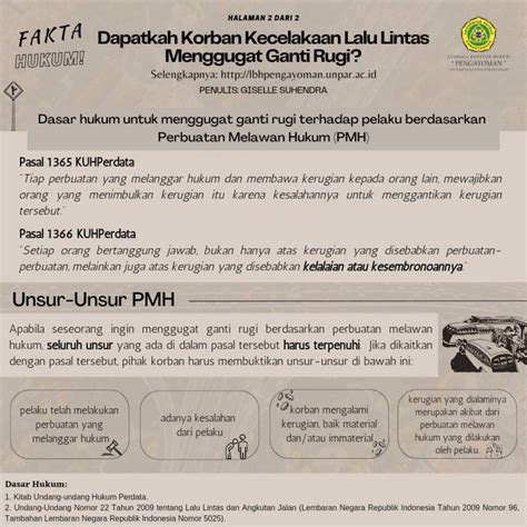 Dapatkah Korban Kecelakaan Lalu Lintas Menggugat Ganti Rugi Lbh Pengayoman Unpar