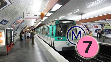 Arriv E Et D Part D Un Mf Ile De France Mobilit S M Tro Ligne