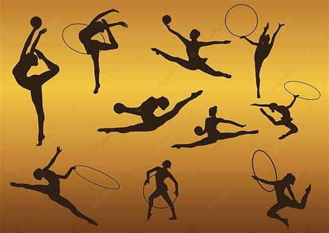 Girl Gymnastic Sport Silhouette Sportswoman Gymnastics Silhouettes