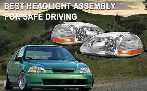 Amazon JSBOYAT Headlight Assembly Pair For 1996 1997 1998 Honda