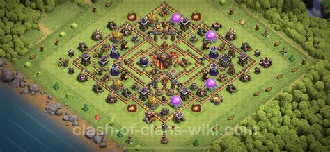 Best Base Th10 With Link Hybrid Anti Everything Town Hall Level 10 Base Copy 262