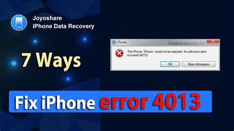 7 Ways To Fix Iphone Error 4013 Iphone Wired