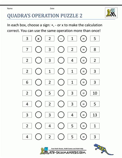 Nd Grade Crossword Puzzles