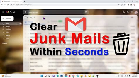 How To Delete All Junk Mail Within Seconds In Gmail Youtube