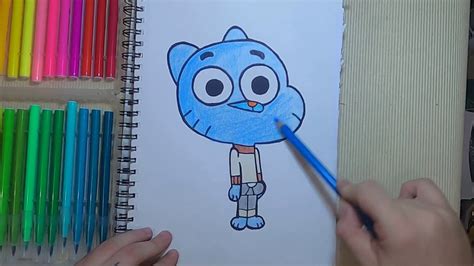 Como Dibujar A Gumball How To Draw Gumball Youtube