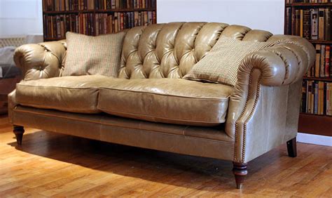 Longleat Leather Sofa - Traditional - Sofas - london - by Darlings Of Chelsea