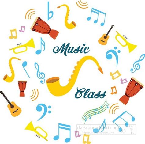 Musical Instruments Clipart-music class design scales and instruments ...