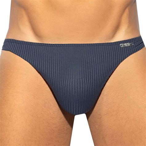 Es Collection Recycled Rib Bikini Briefs Navy Inderwear