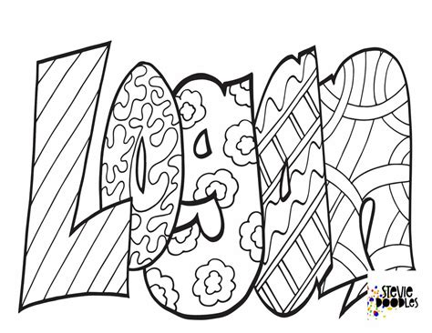 Name Printable Coloring Pages