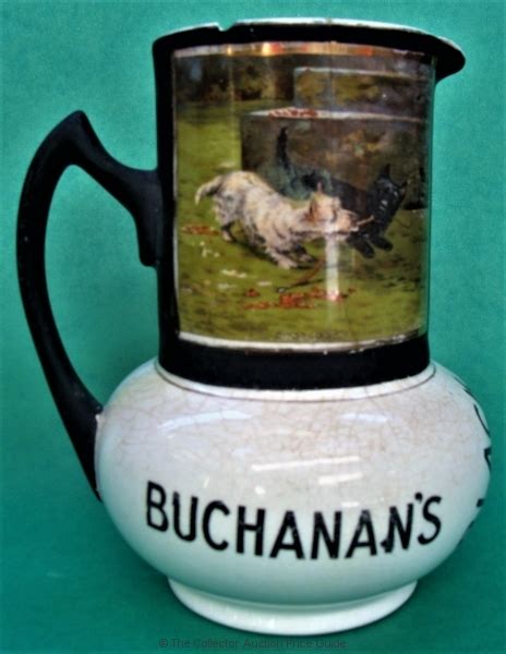 C1900 Buchanans Black And White Whisky Advertising Water Jug Frank