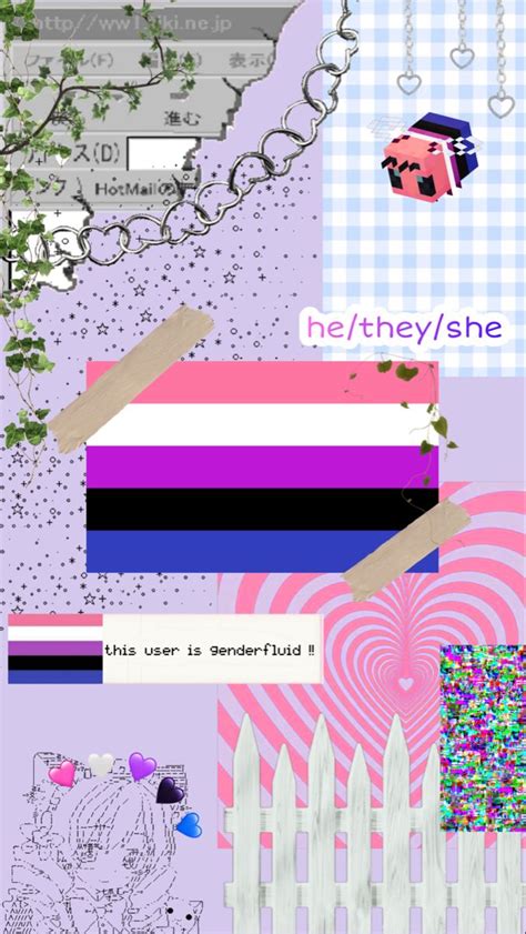 Genderfluid Wallpaper 🌸💜🏳️‍⚧️ Genderfluid Wallpaper Gender Fluid Wallpaper Genderfluid Art