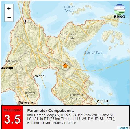 Sorowako Diguncang Gempa M3 5 BMKG Aktivitas Sesar Matano Herald ID