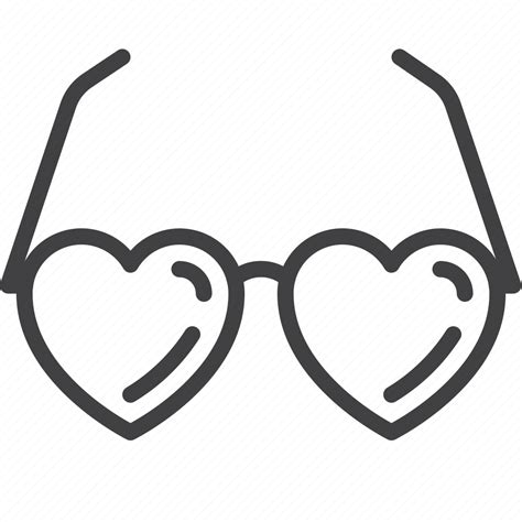 Glasses Heart Sunglasses Icon Download On Iconfinder