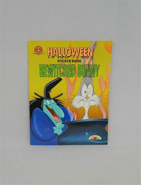 Bewitched Bunny 1997 Looney Tunes Bugs Bunny Halloween Sticker Book ...