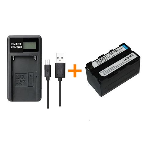 Pc Mah Np F Np F Battery With Battery Charger For Sony Ccd