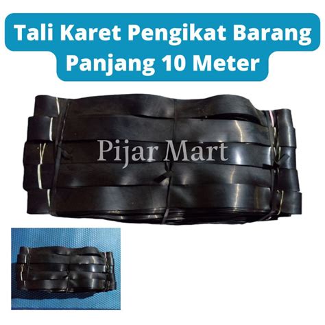 Jual Tali Karet Pengikat Barang Panjang 10 Meter Tali Karet Ban