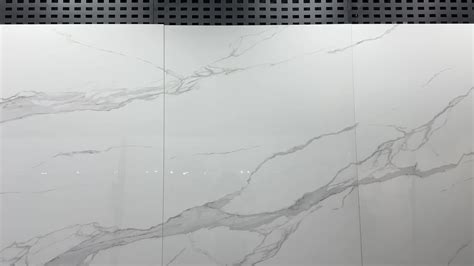 X Carrara White Glossy Polished Floor Porcelain Marble Slab