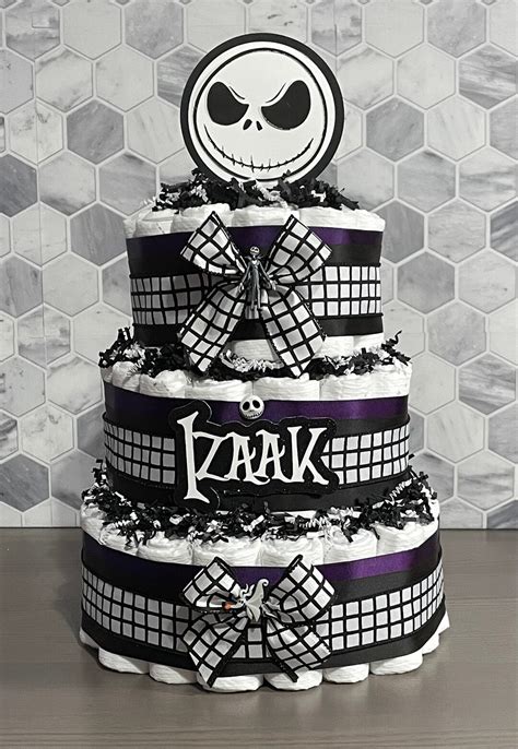 Nightmare Before Christmas Diaper Cake Jack Skeleton Diaper Cake