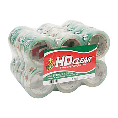 Duck Hd Clear Heavy Duty Packaging Tape Crystal Clear Box Of