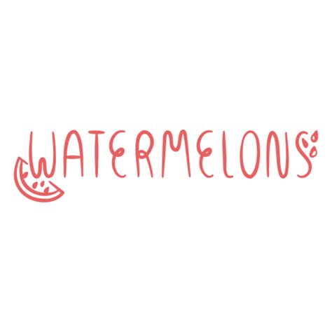 Watermelon Fruit Lettering Png And Svg Design For T Shirts