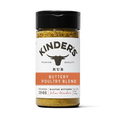 Kinders Buttery Poultry Blend Seasoning 5oz Pack Of 6