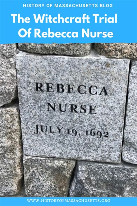 The Witchcraft Trial Of Rebecca Nurse