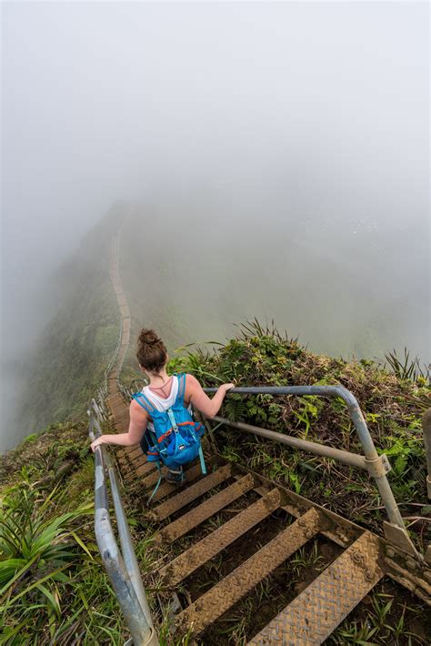 Stairway To Heaven Hiking Up The Back Legal Way To The Haiku Stairs