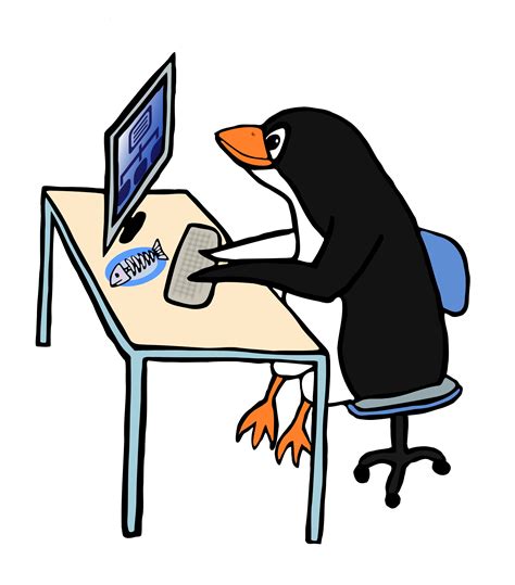 Clipart - Penguin Admin