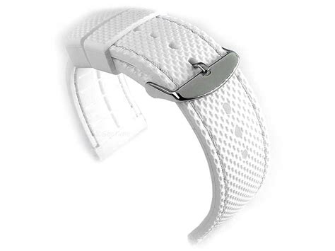 White White Mm Silicon Rubber Watch Strap Waterproof St Ba